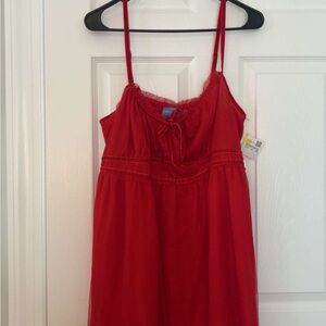 Simply Vera Vera Wang Red Spaghetti-Strap Chemise